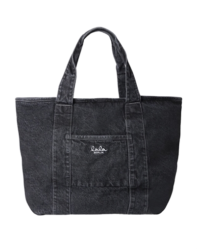 Lala Berlin - Merge Denim East West Taske - Washed Black